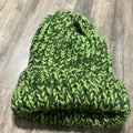 Light Green and Green Knitted Beanie