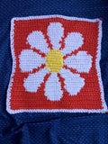 Retro flower tapestry