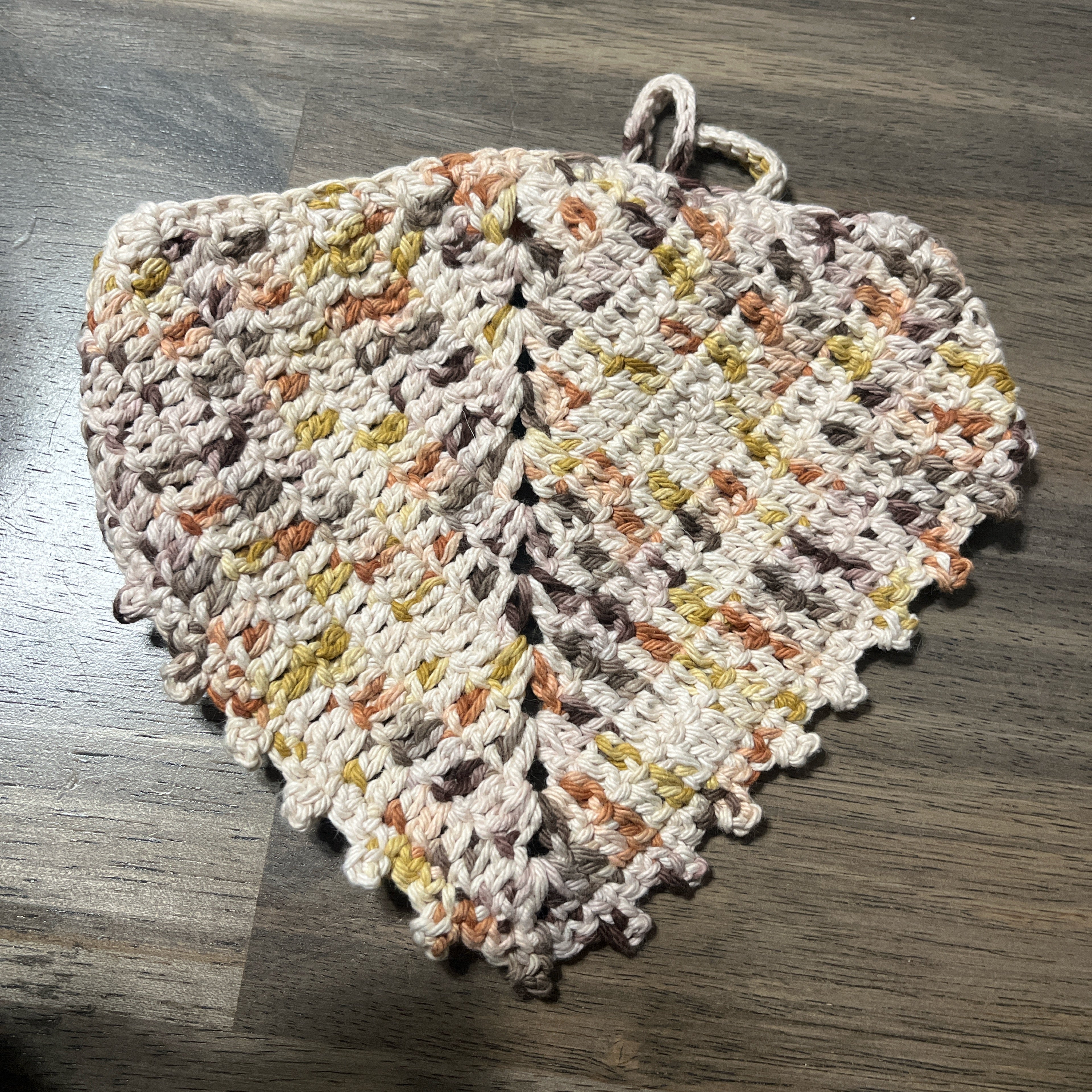 Classic Brown Picot bandana