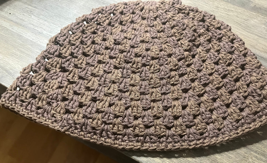 Brown Stripped Bucket Hat