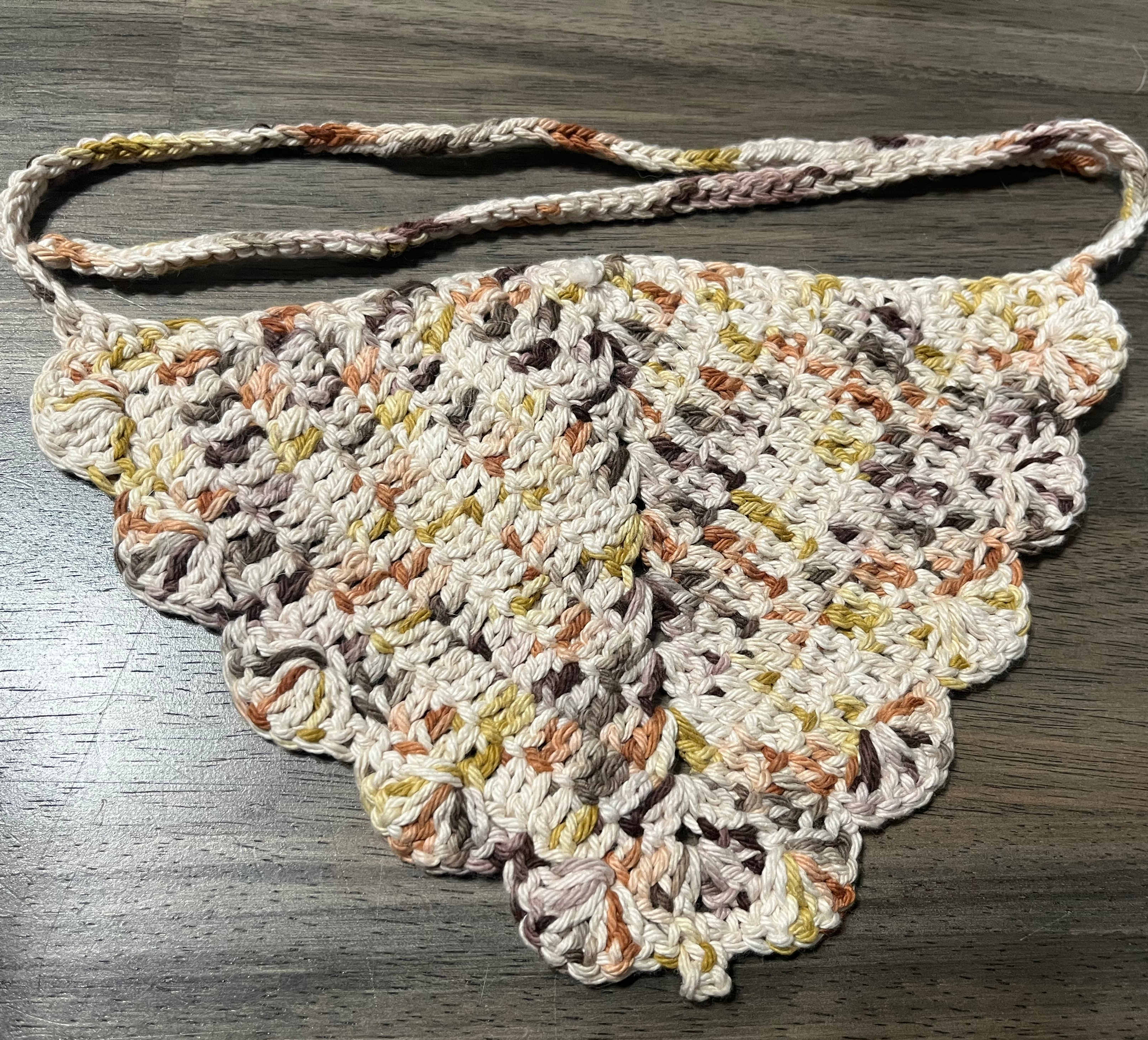Classic Brown Scalloped Bandana